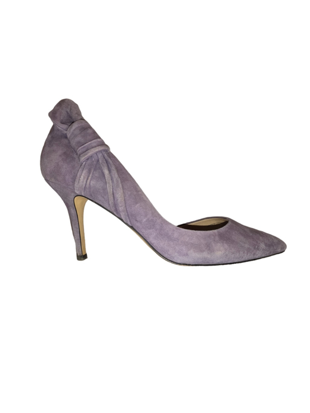 White House Black Market Ella Bow Suede Heels Size 9.5M